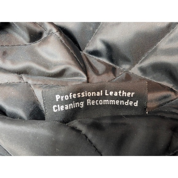 Vintage Allstate Leather Black Biker Motorcycle Jacket Men's 52 Liner Zip Heavy - Picture 11 of 13